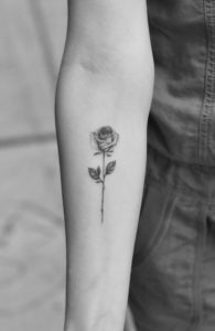 Black & Gray Rose Tattoo