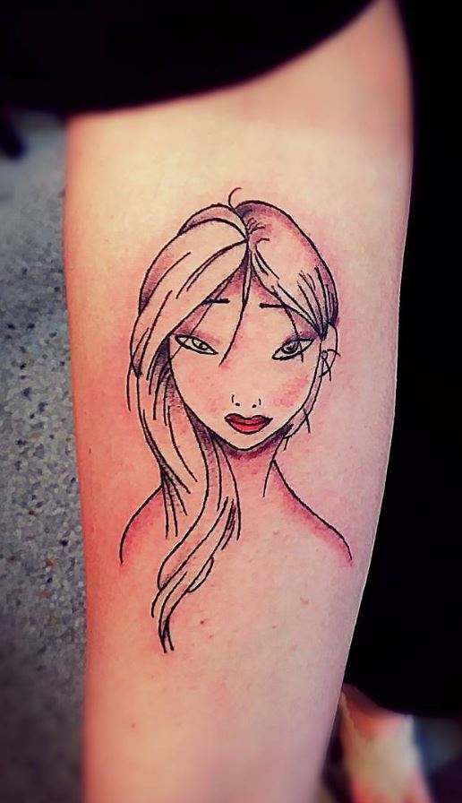 Girl Portrait Tattoo