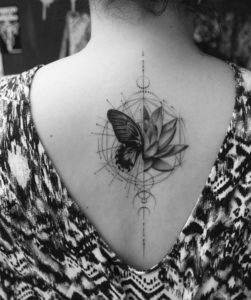 Lotus Butterfly Tattoo