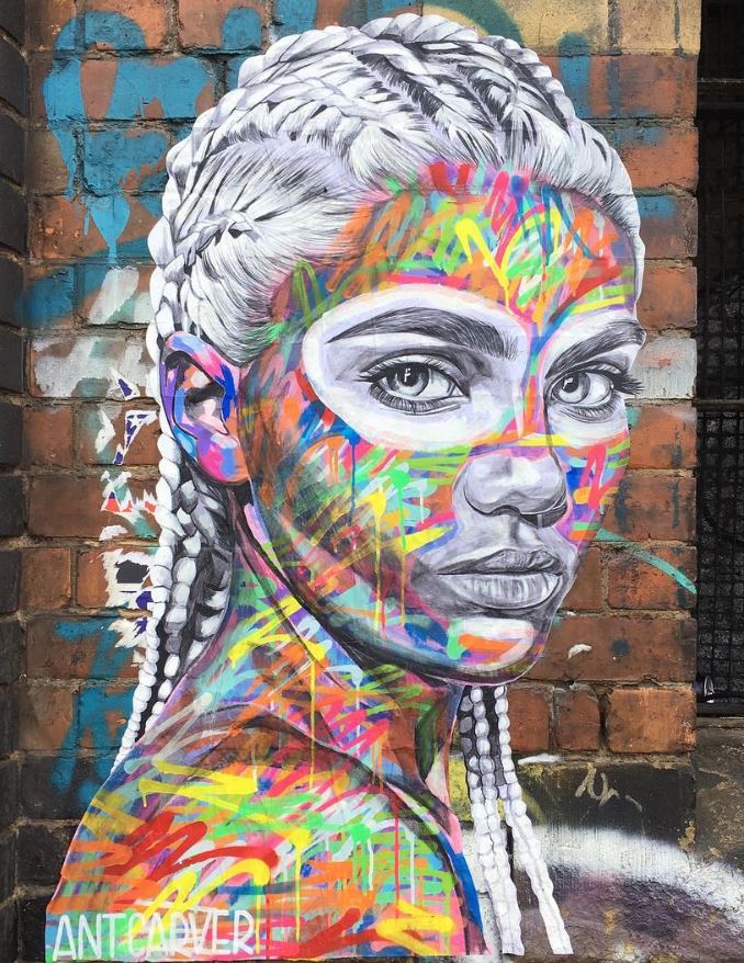 Amazing new paste up on Sclater Street by @antcarver in London