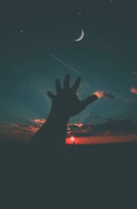 Hand on Moon