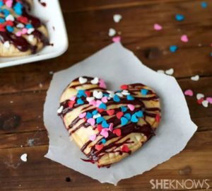 Mini Chocolate Heart Pies
